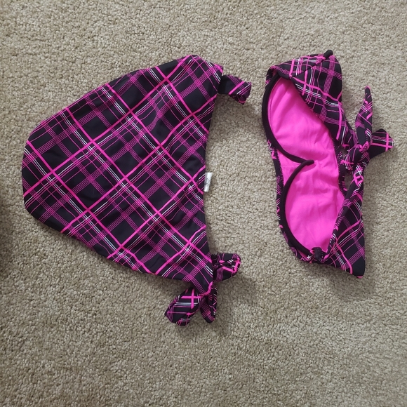 Pink striped small bikini - Picture 3 of 6